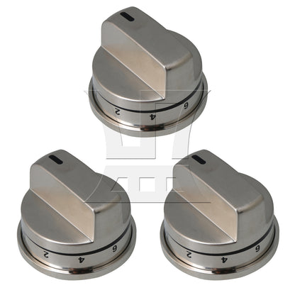 BQLZR  Stainless Steel Burner Control Knobs Replacement for EBZ37189611