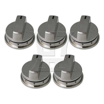BQLZR  Stainless Steel Burner Control Knobs Replacement for EBZ37189611