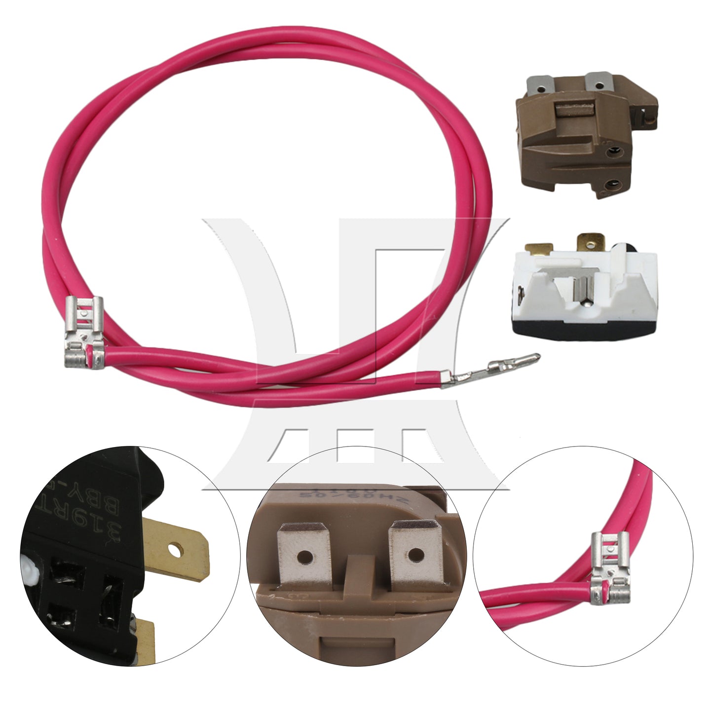 BQLZR Freezer Relay and Overload Kit Replacement for 2154760 2159596
