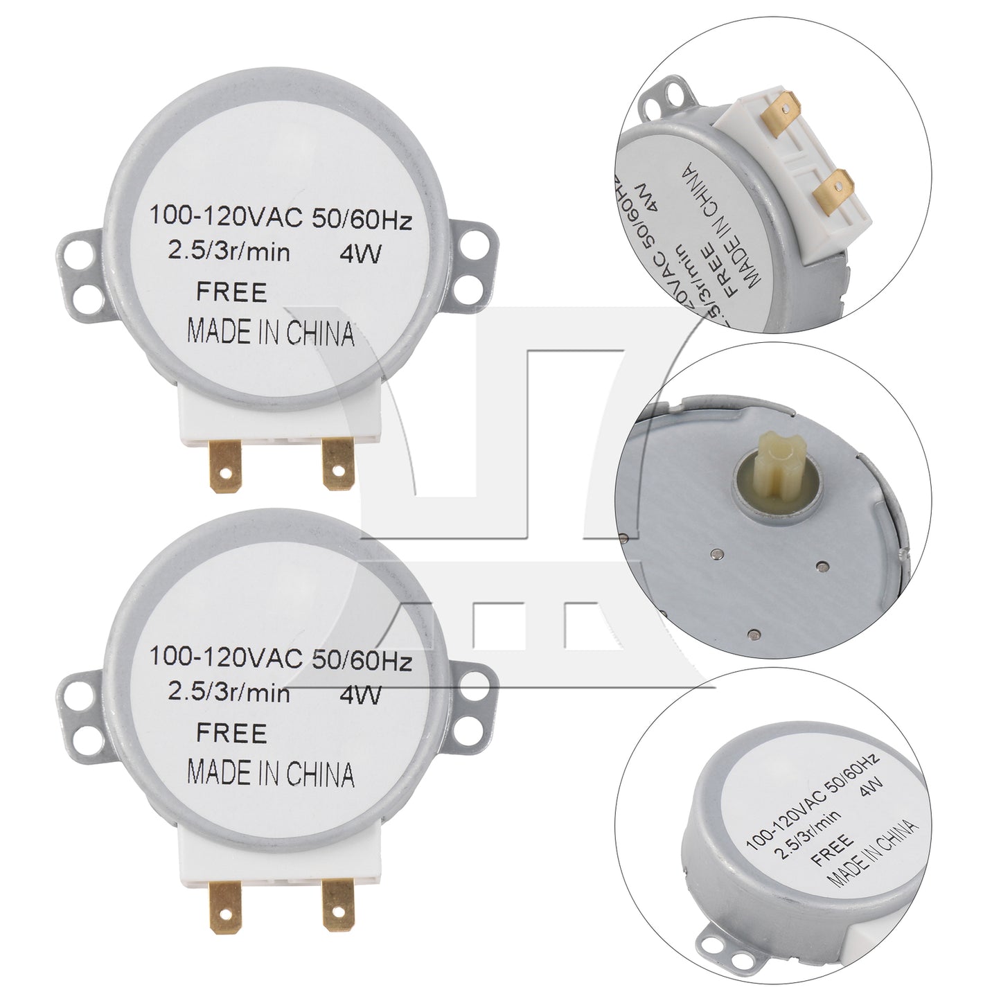 BQLZR  Microwave Oven Turntable Motors 100V-120V 50/60Hz 4W 507453 Silver