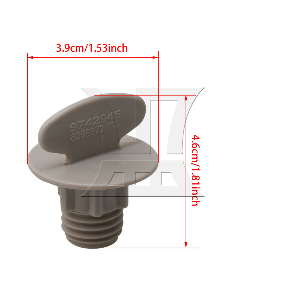 BQLZR 10PCS Dishwasher Spray Nozzle Mounting Nut 9742945