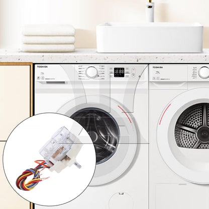 BQLZR  5 Wires Square Clothes Washer Control Timer Part Distance Holes 7.2cm