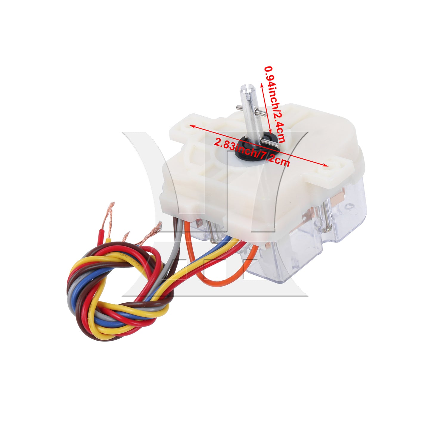 BQLZR  5 Wires Square Clothes Washer Control Timer Part Distance Holes 7.2cm