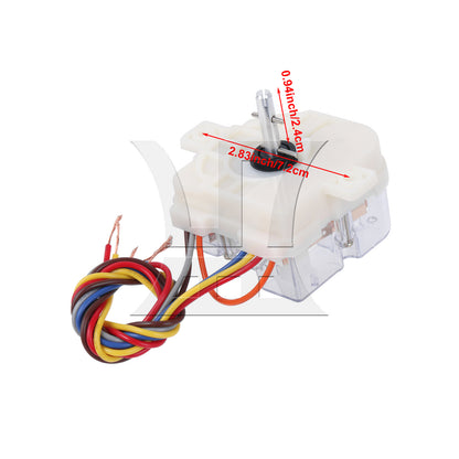 BQLZR  5 Wires Square Clothes Washer Control Timer Part Distance Holes 7.2cm