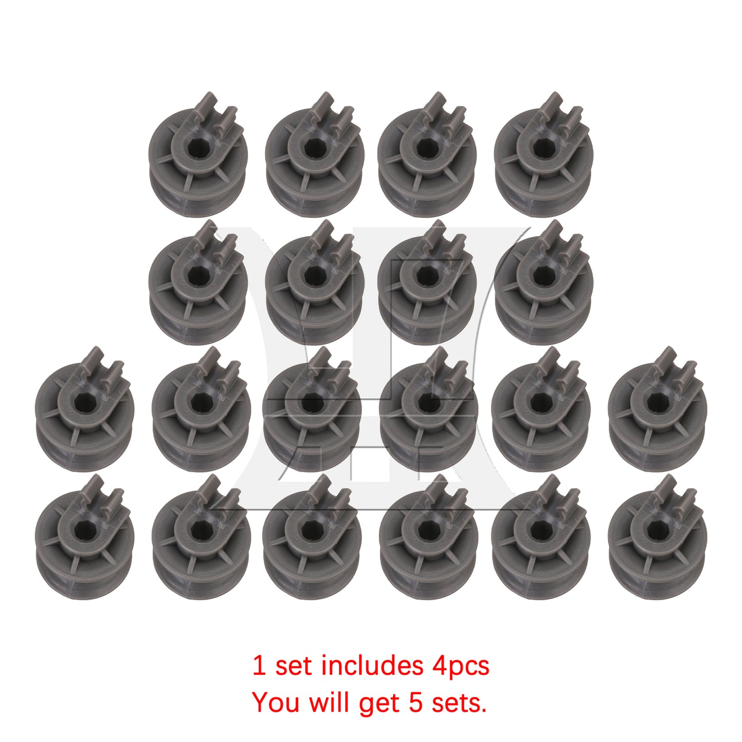 BQLZR Gray Dishwasher Upper Dishrack Wheel Replacement Part 4581DD3002A