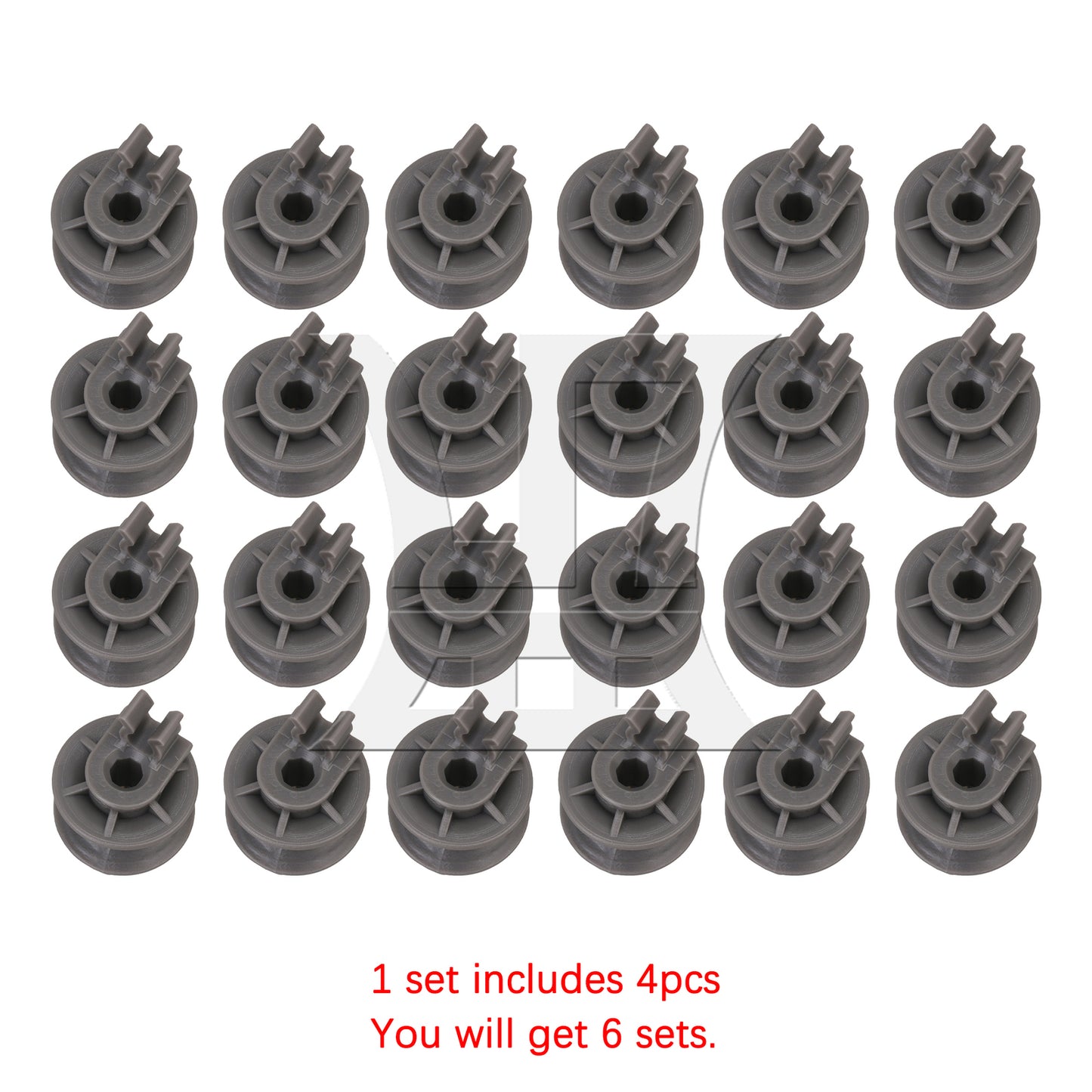 BQLZR Gray Dishwasher Upper Dishrack Wheel Replacement Part 4581DD3002A
