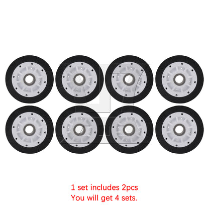 BQLZR Rubber Dryer Drum Support Roller 37001042 Replacement Parts