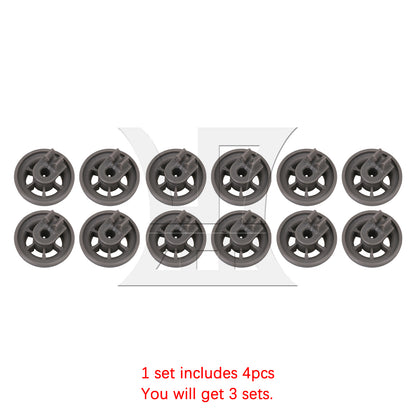 BQLZR  Dishwasher Lower Dishrack Wheel Replacement Part 4581DD3003B Gray
