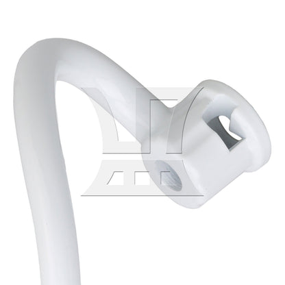 BQLZR 2 Pieces White Spiral Coated Dough Hook Tools Replacement for KV25G0X 5-6QT