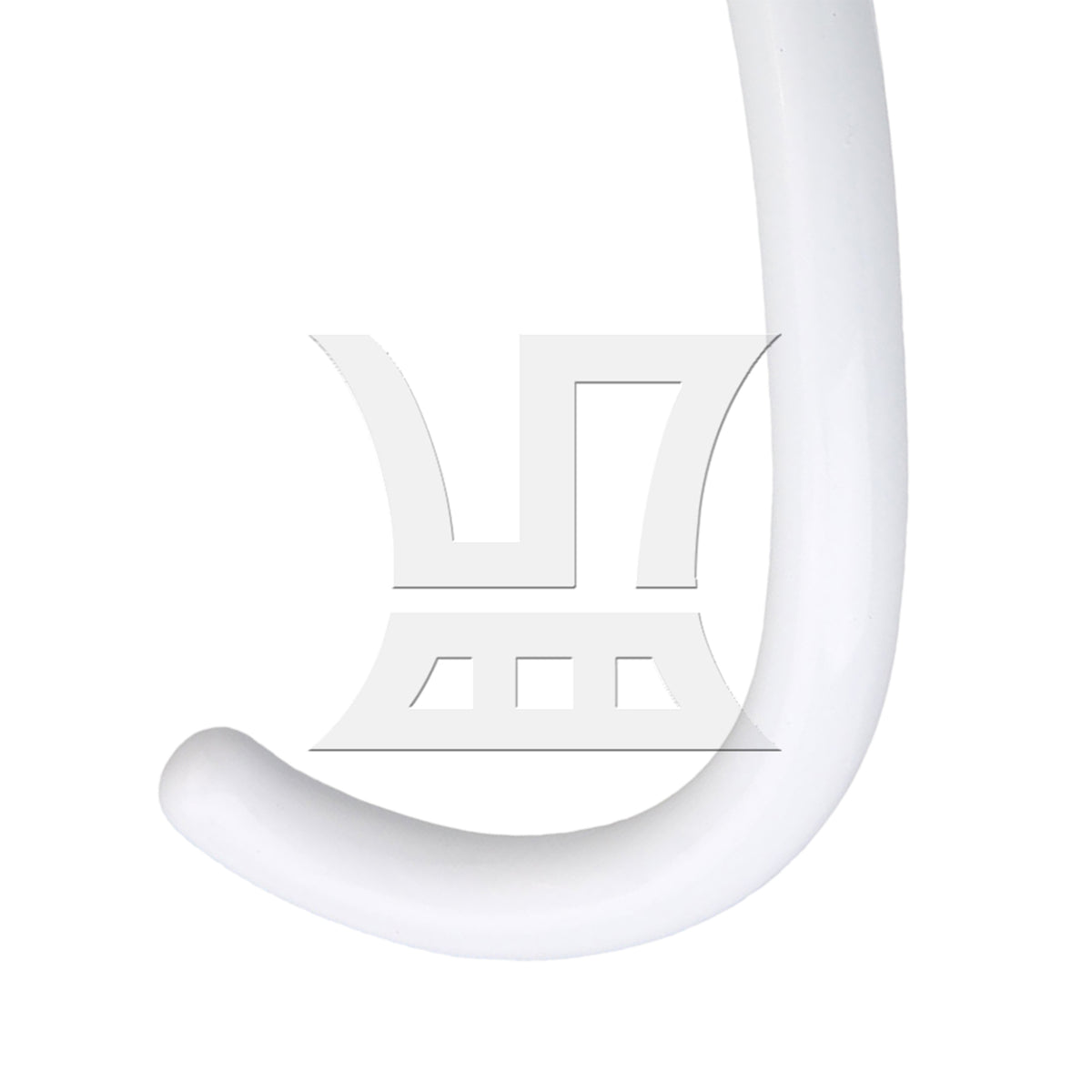BQLZR 2 Pieces White Spiral Coated Dough Hook Tools Replacement for KV25G0X 5-6QT