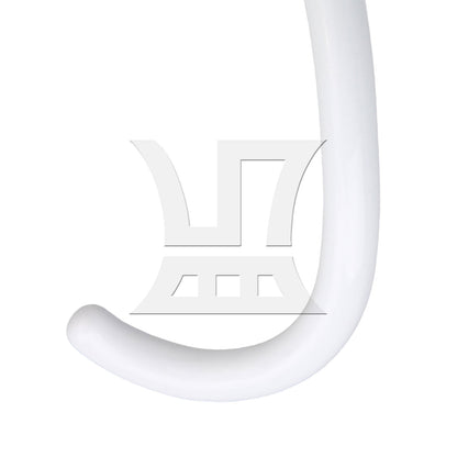 BQLZR 2 Pieces White Spiral Coated Dough Hook Tools Replacement for KV25G0X 5-6QT