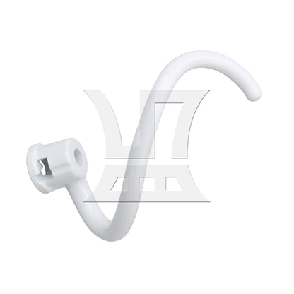BQLZR 2 Pieces White Spiral Coated Dough Hook Tools Replacement for KV25G0X 5-6QT