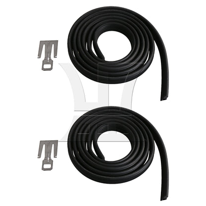 BQLZR 2 Pieces Black Plastic Dishwasher Door Seal Replacement for W10284090 2409202