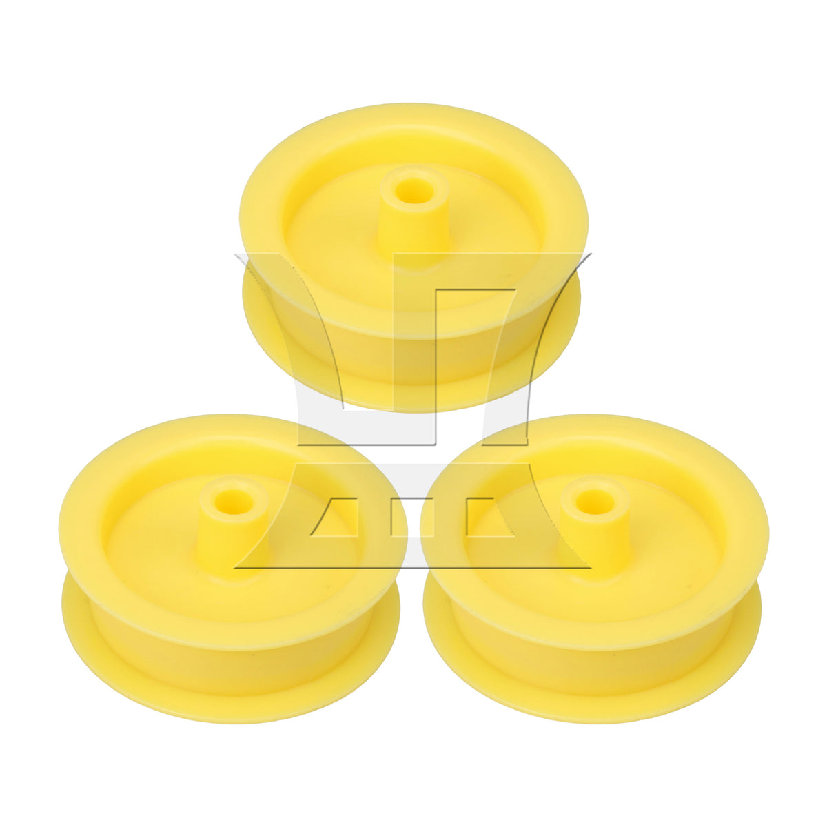 BQLZR 3pcs Plastic Dryer Idler Pulley Wheel WE12X83 Yellow for Second-Hand Dryers Refurbishment