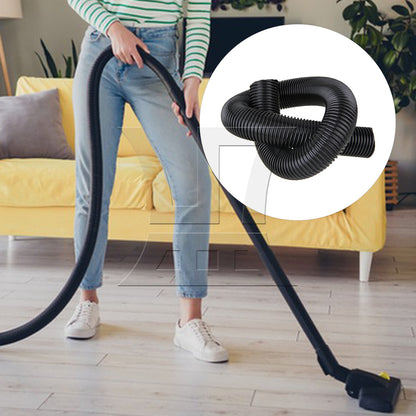 BQLZR 2pcs Plastic Threaded Vacuum Hose Interface Inner Diameter 5cm 00155 Black for Shop Vacuum Cleaners