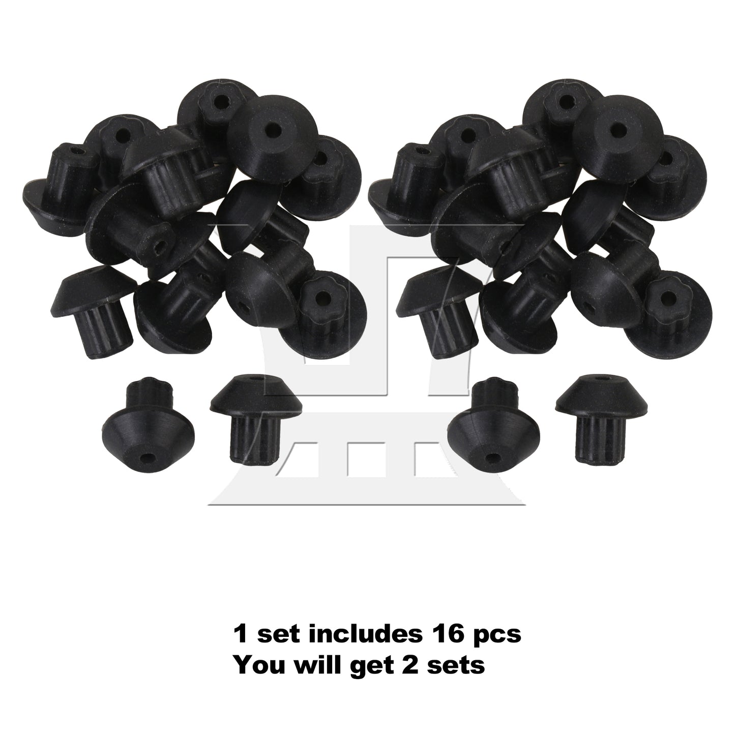 BQLZR  Gas Stoves Rubber Feet Replace Part Number WB02K0101 247410 Black