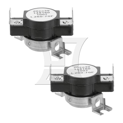 BQLZR 2pcs Dryer Thermostat 3204267 Dryer Replacement Parts