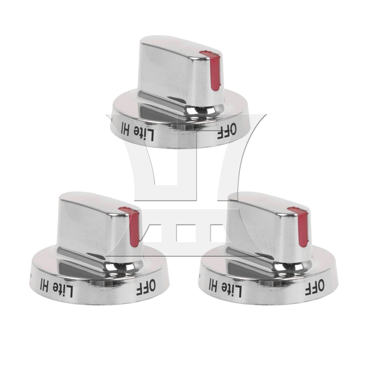 BQLZR Oven Replacement Knobs for Control Dial Knob DG64-00472B Silver