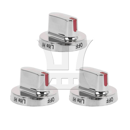 BQLZR Oven Replacement Knobs for Control Dial Knob DG64-00472B Silver