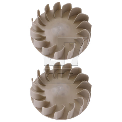 BQLZR 2 Pieces Grey Plastic Dryer Blower Wheels Replacement for AP2997251 & 694089