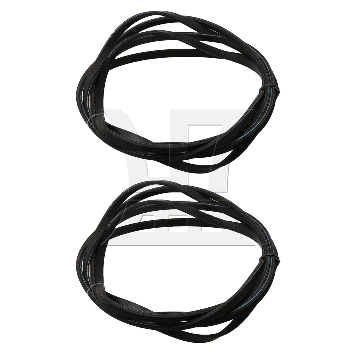 BQLZR 2 Pieces Hard Rubber Dryer Drive Belt Transmission Belt 1156784 220cm L Black