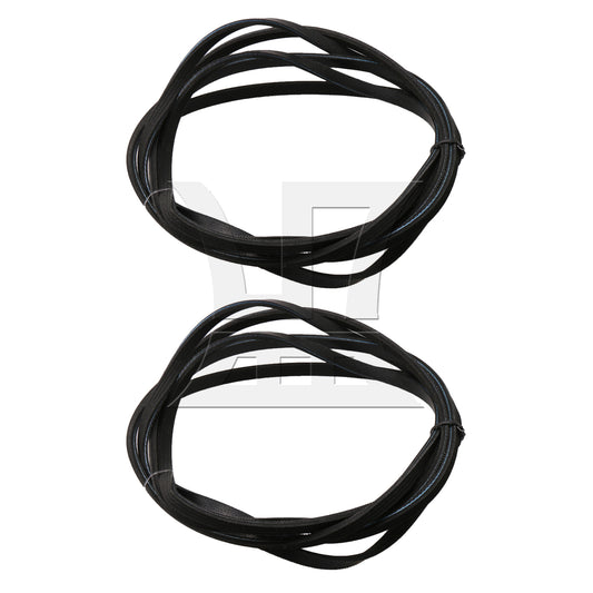 BQLZR 2 Pieces Hard Rubber Dryer Drive Belt Transmission Belt 1156784 220cm L Black
