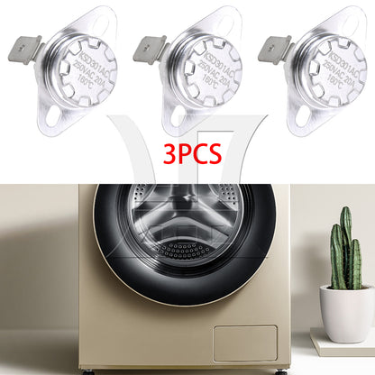 BQLZR 3pcs Dryer Thermal Fuse Thermostat DC47-00015A Suitable for Replacing Ap4201892