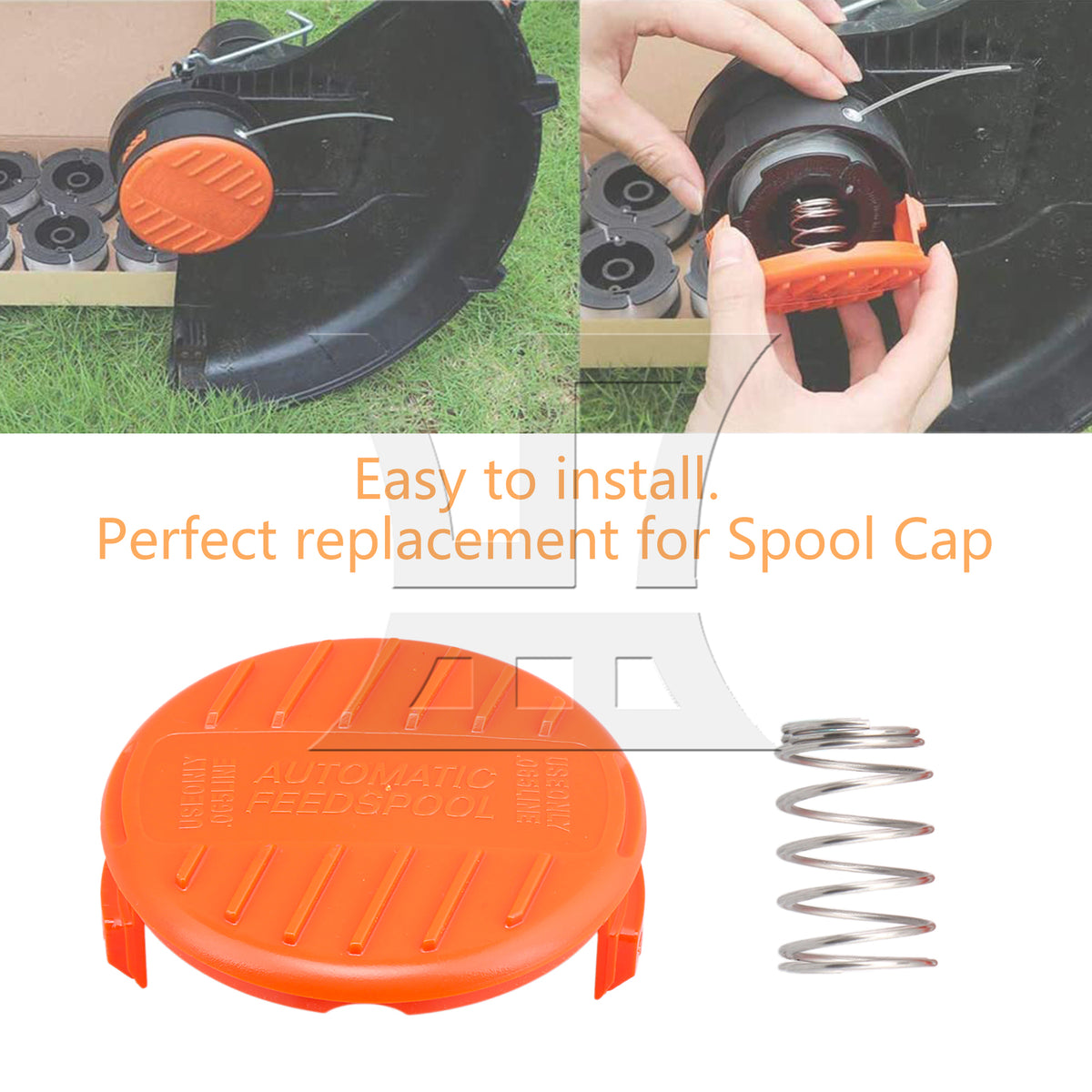 BQLZR 3pcs Lawn Mower Spool Cover with Spring, 385022-03
