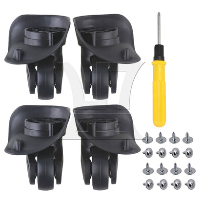 BQLZR Right W041-2S Luggage Wheels 3.62" Overall Height w/ Dual-purpose Screwdriver