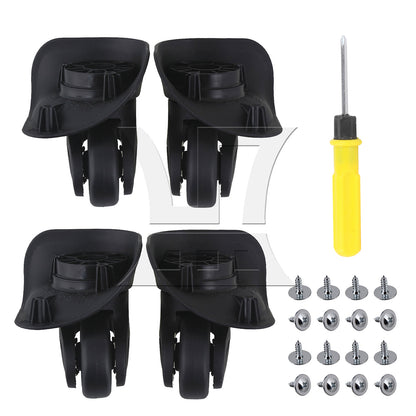 BQLZR Suitcase Swivel Wheel Spare Part 3.54 Inches W041-S Black Left Set for Luggage