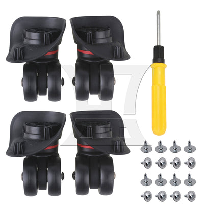 BQLZR W042S Swivel Caster Wheels Right Plastic & Metal with Screwdriver for Luggage
