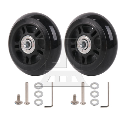 BQLZR 75mm Dia Luggage Replacement Wheels Luggage Suitcase Replacement Wheels Kit