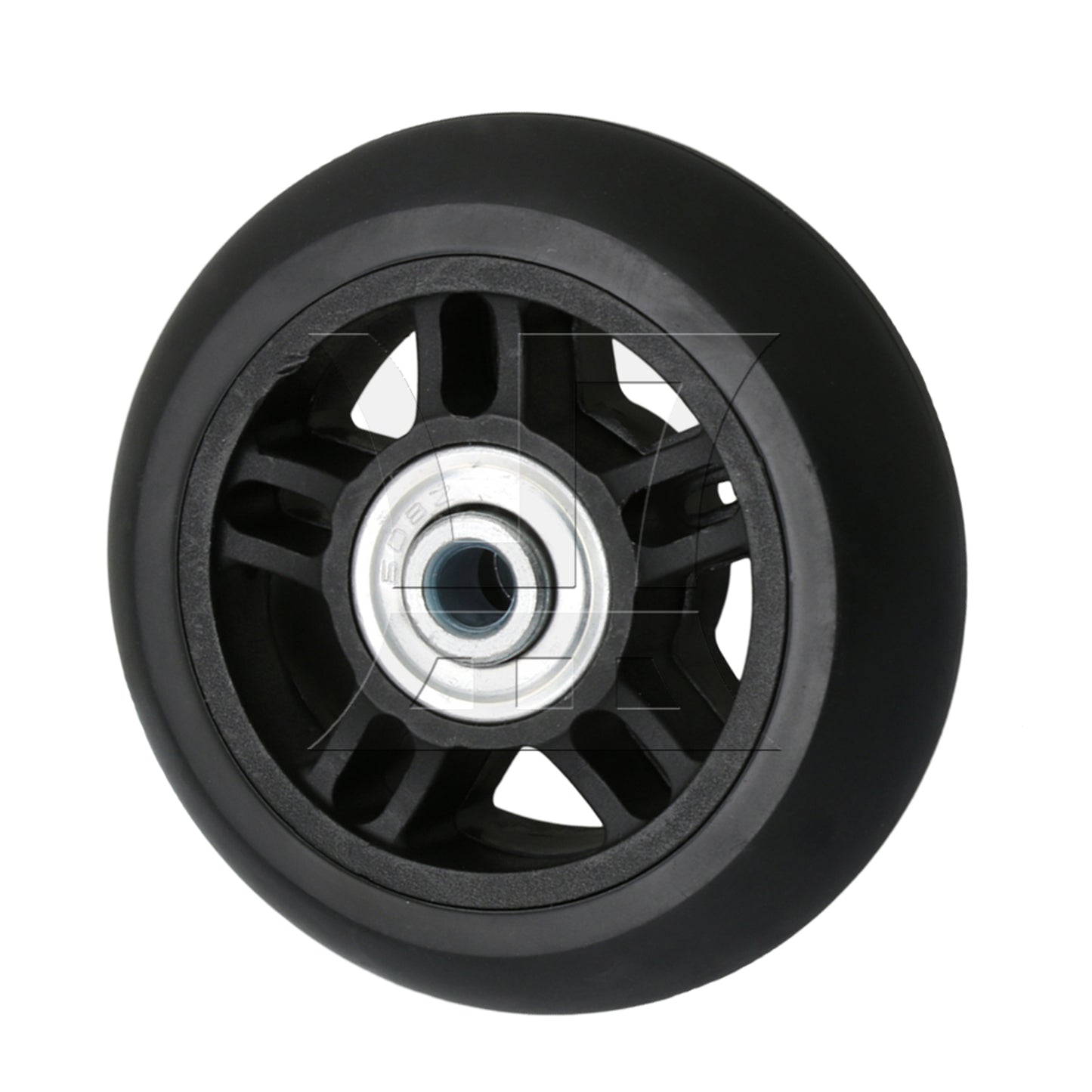 BQLZR 2Pieces Suitcase Replacement Wheels Black PVC 2.76x1.06inch Shock Absorbing