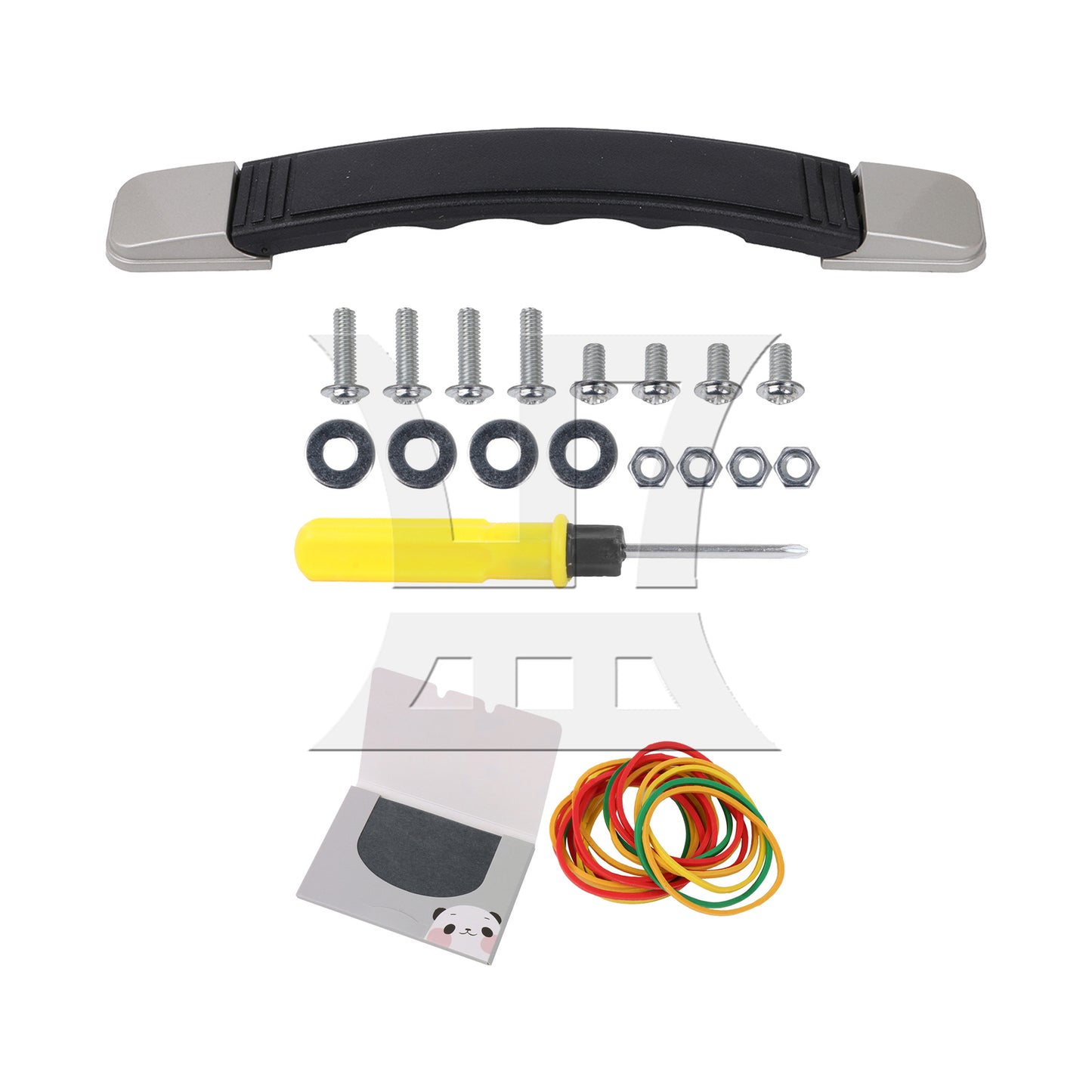 BQLZR Plastic Suitcase Luggage Handle Replacement with Mounts & Screws Black B018