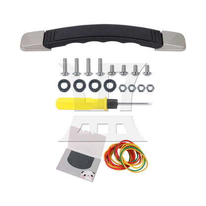 BQLZR Plastic Suitcase Luggage Handle Replacement with Mounts & Screws Black B018