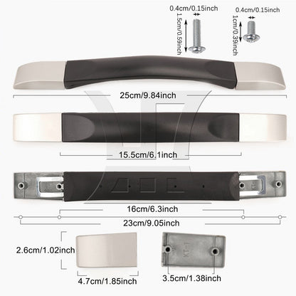 BQLZR Suitcase Handle 9.84 Inch B007 with Rubber Bands and Oil Blotting Sheet Set