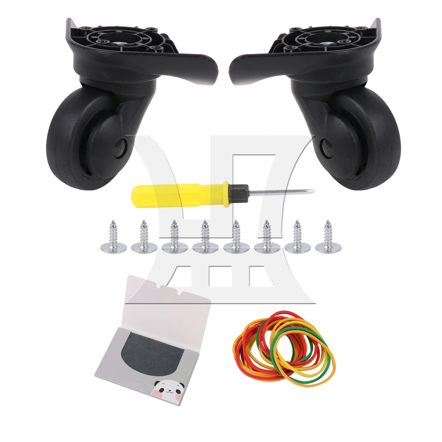 BQLZR Suitcase Luggage Replacement Swivel Casters Mute Wheel 2.95 Inches W076 Set