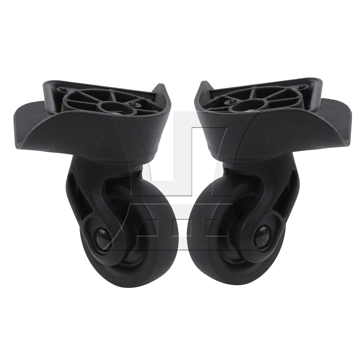 BQLZR  Luggage Suitcase Wheels Left & Right Black Plastic with Oil Blotting Sheet