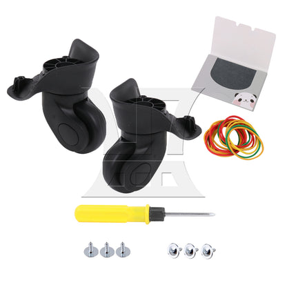 BQLZR Suitcase Swivel Wheel Spare Part 3.54 Inches W041-S Black Left Set for Luggage
