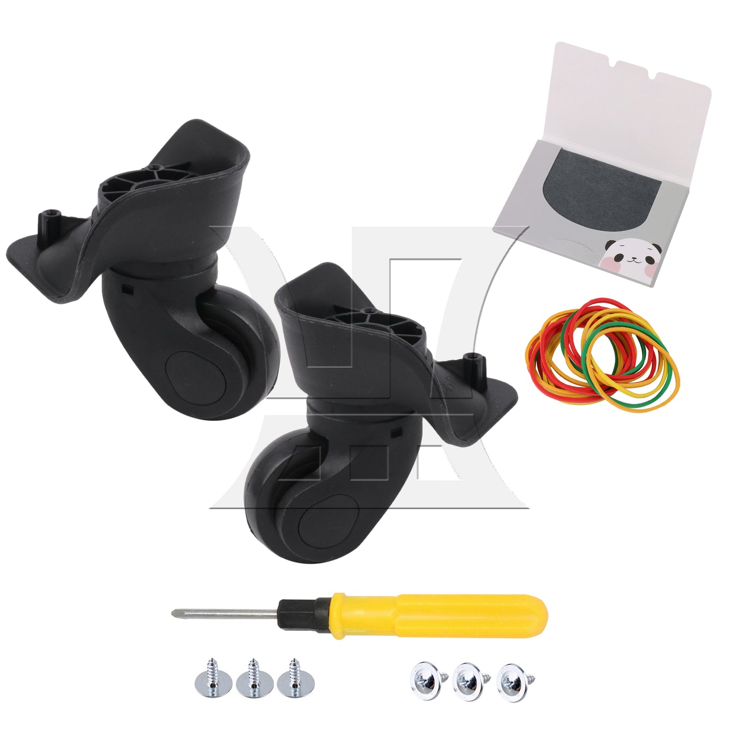 BQLZR Right W041-2S Luggage Wheels 3.62" Overall Height w/ Dual-purpose Screwdriver