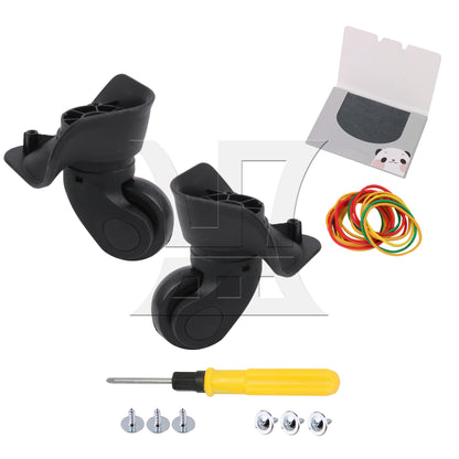 BQLZR Right W041-2S Luggage Wheels 3.62" Overall Height w/ Dual-purpose Screwdriver