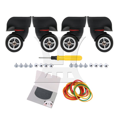 BQLZR W042S Swivel Caster Wheels Right Plastic & Metal with Screwdriver for Luggage