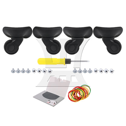 BQLZR Suitcase Swivel Wheel Spare Part 3.54 Inches W041-S Black Left Set for Luggage