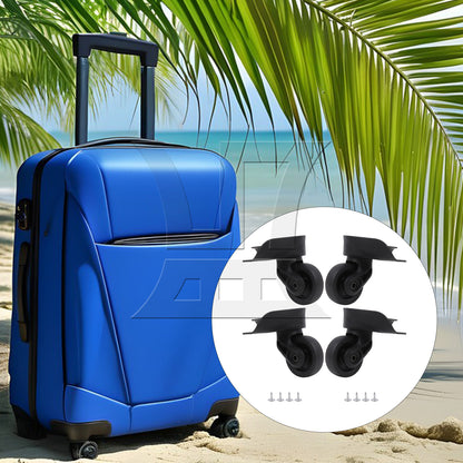 BQLZR Suitcase Luggage Casters Repair Mute Wheels 3.22" W237 Left Right Kit