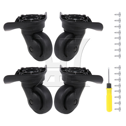 BQLZR Suitcase Luggage Replacement Swivel Casters Mute Wheel 2.95 Inches W076 Set