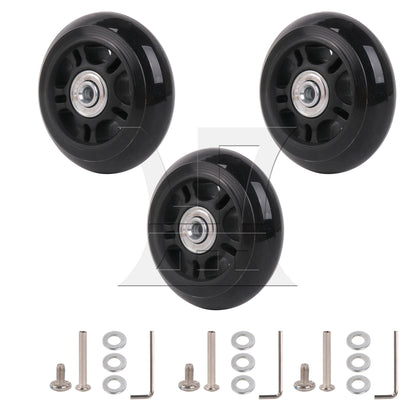 BQLZR 75mm Dia Luggage Replacement Wheels Luggage Suitcase Replacement Wheels Kit
