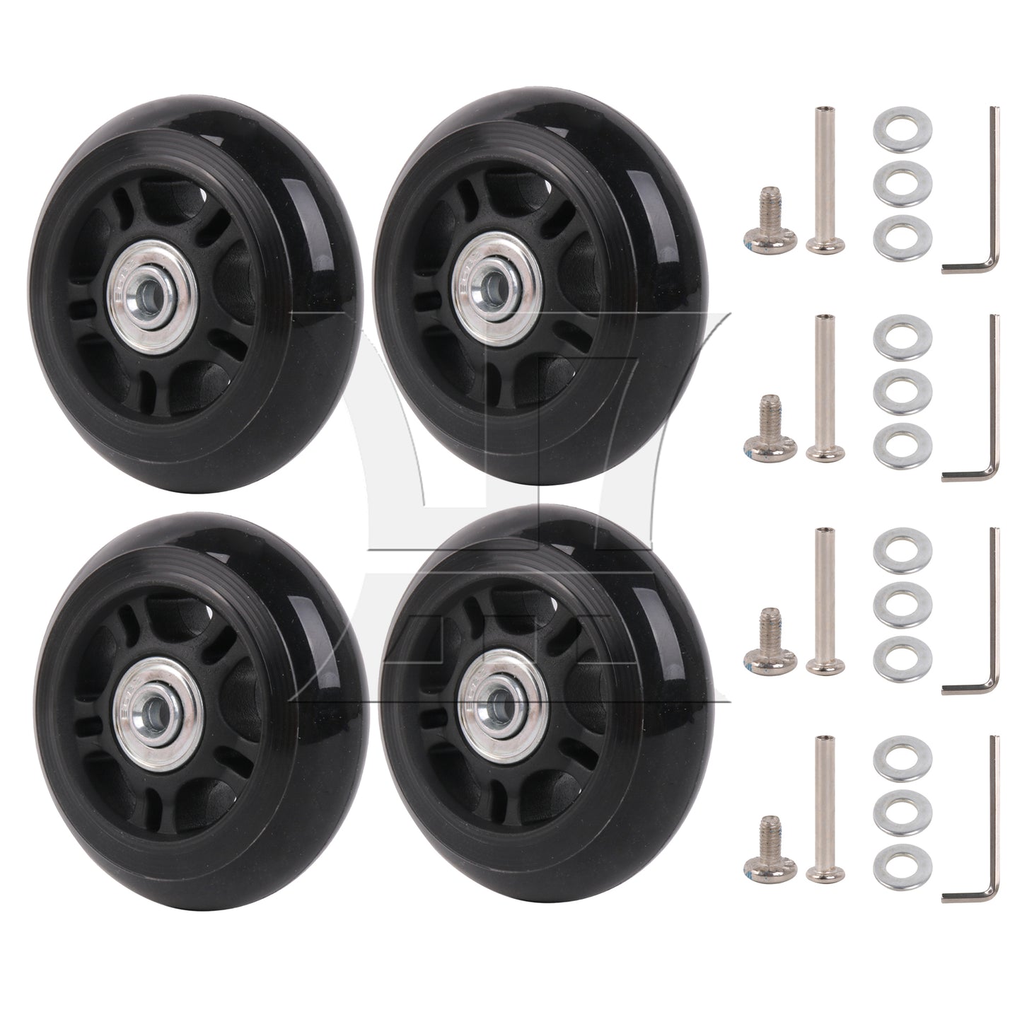 BQLZR 75mm Dia Luggage Replacement Wheels Luggage Suitcase Replacement Wheels Kit