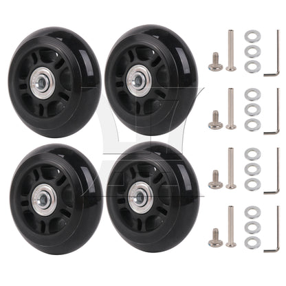 BQLZR 75mm Dia Luggage Replacement Wheels Luggage Suitcase Replacement Wheels Kit