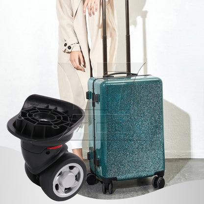 BQLZR Luggage Suitcase Casters Mute Bearing Repair 3.58" W055 Black Left Set