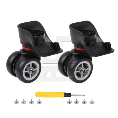 BQLZR W042S Swivel Caster Wheels Right Plastic & Metal with Screwdriver for Luggage